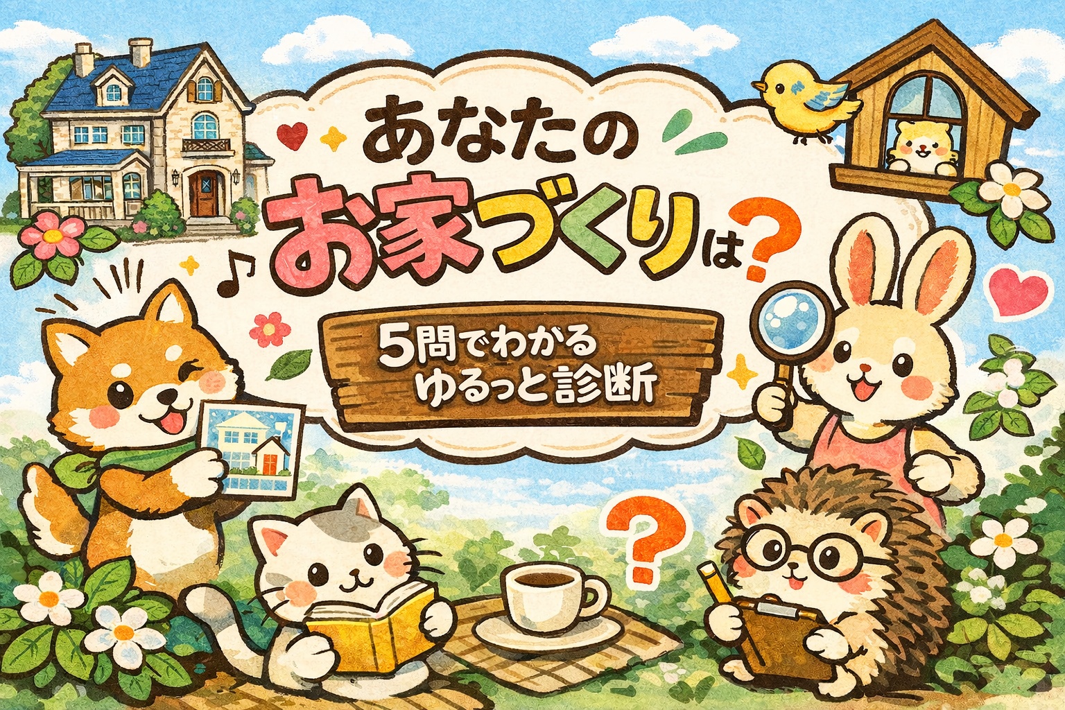 あなたはどのタイプ？家づくり動物診断